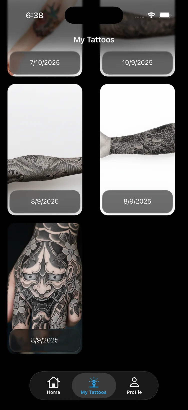 inkigo — Saved designs