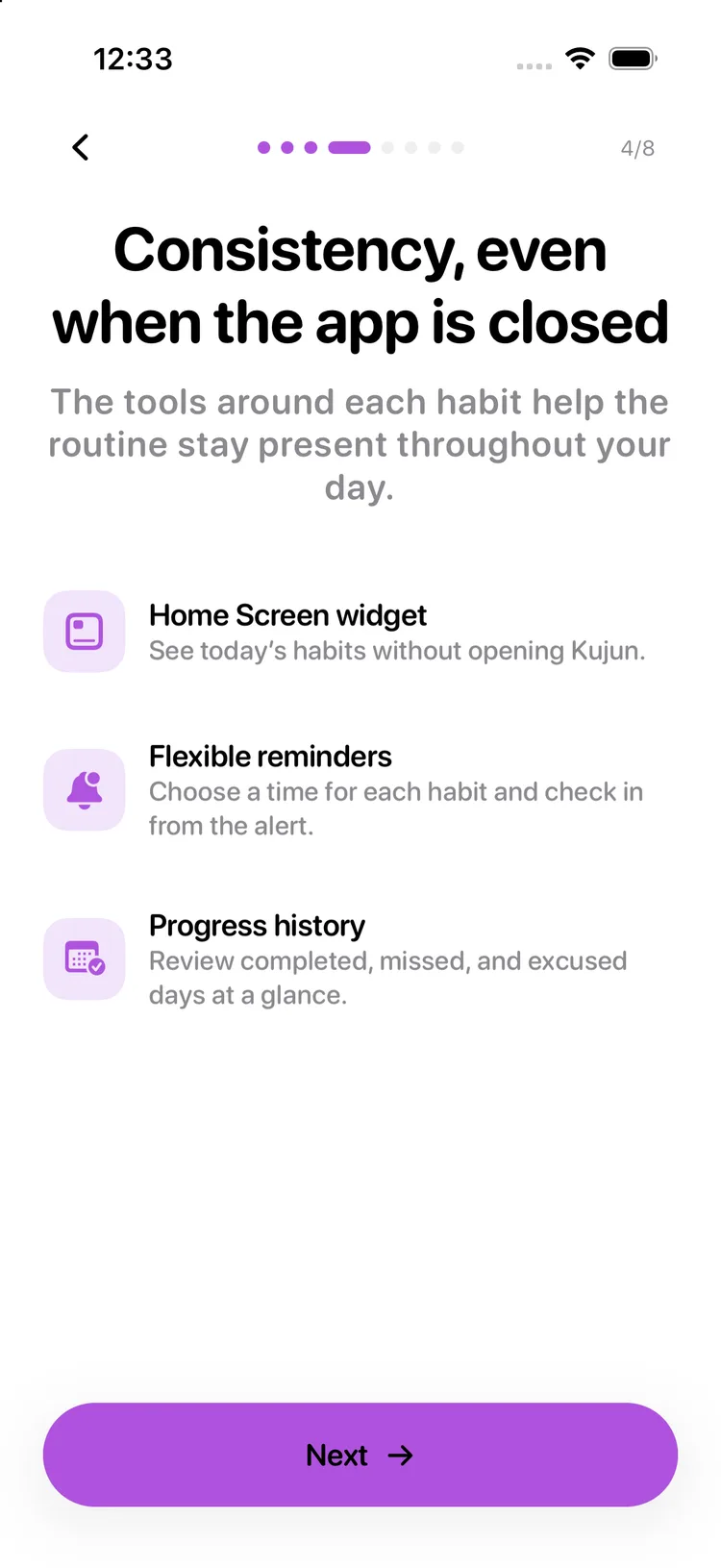 kujun — Widgets and reminders