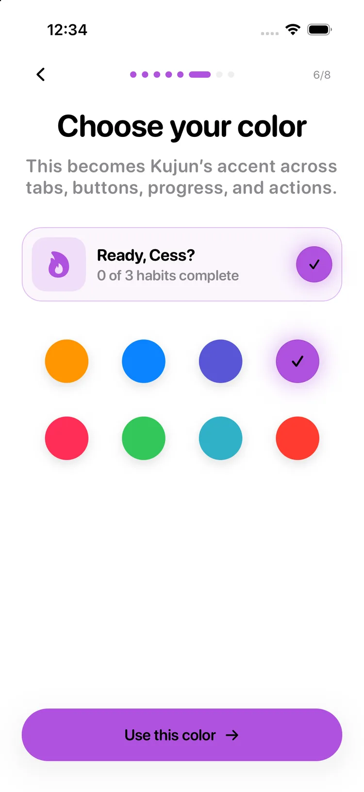 kujun — Choose a color