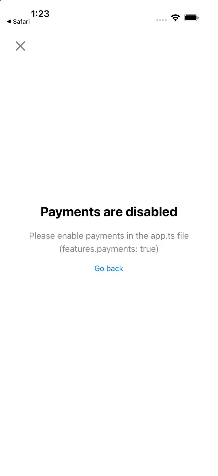 platano — Payments disabled