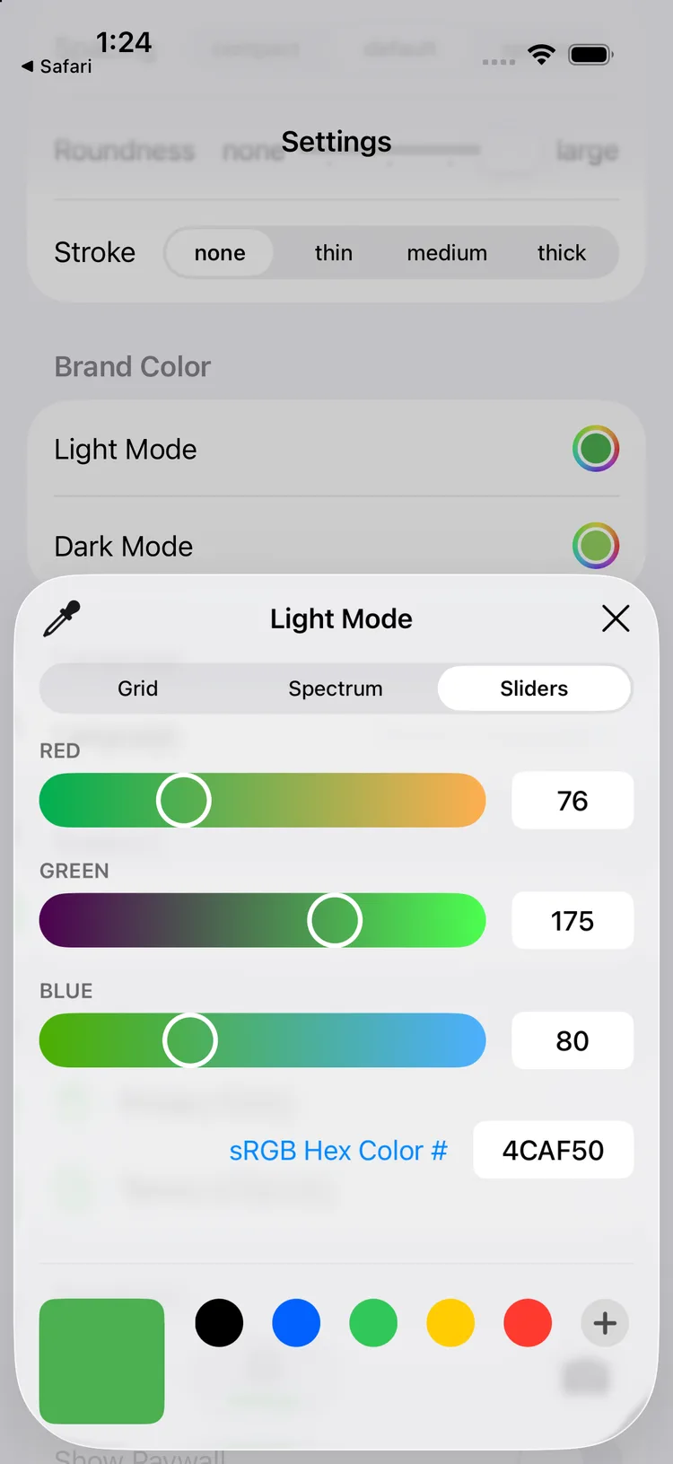 platano — RGB color