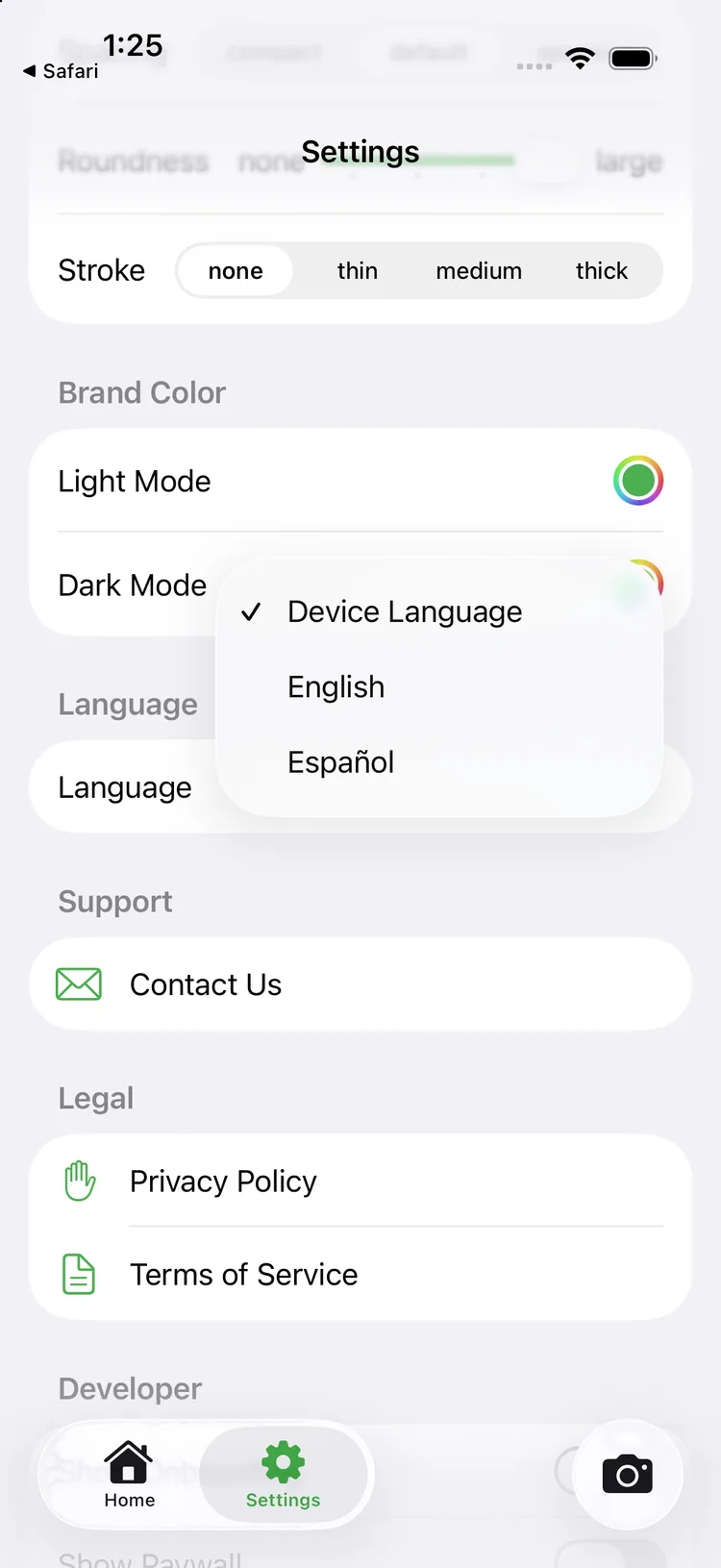 platano — Language