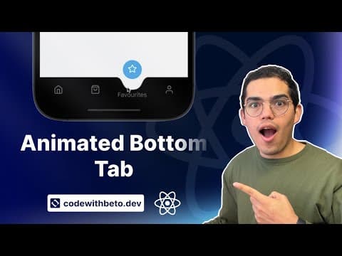 Animated Bottom Tab with React Native CLI and Reanimated thumbnail