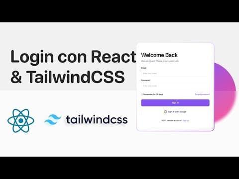 React Login with Tailwind CSS | Tutorial 2022 thumbnail