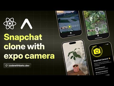 Building a Snapchat Clone with Expo Camera | React Native Tutorial thumbnail