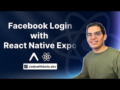 Facebook Login with React Native Expo | Tutorial thumbnail