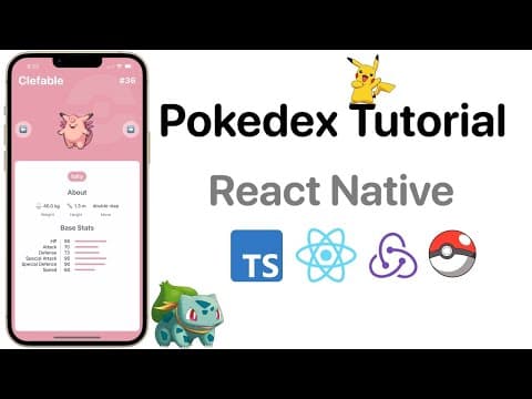 React Native Pokedex Tutorial for Beginners thumbnail