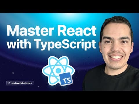 React with TypeScript Course | Learn from Zero to Hero 2025 thumbnail