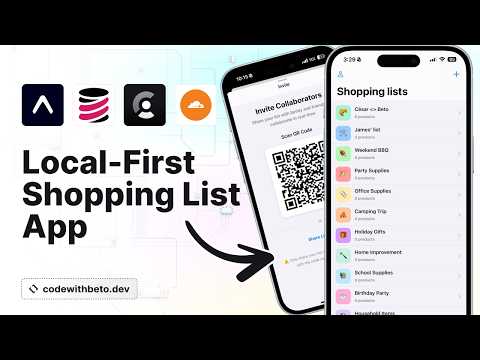 Build a Local-First Real-Time Shopping List App with Expo, TinyBase, Clerk & Cloudflare thumbnail