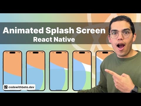 React Native Animated Splash Screen | Transform Your App's First Impression Tutorial 2023 thumbnail
