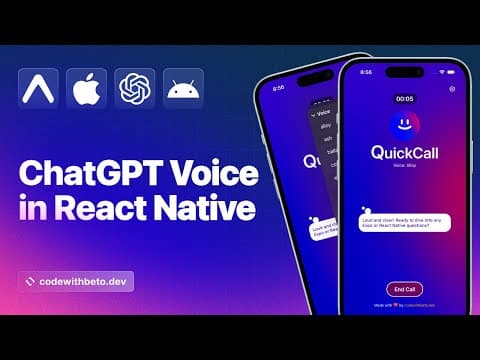 Build ChatGPT Voice Chat in React Native & Expo thumbnail