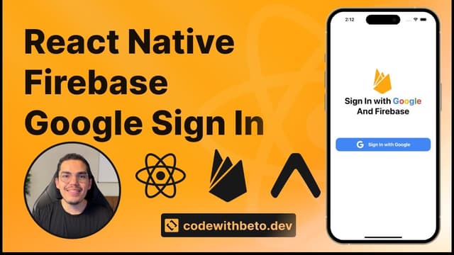 React Native Firebase Google Sign In thumbnail
